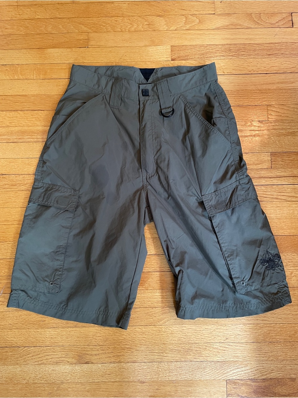 Scouting America official Men's Olive Cargo Utility Shorts